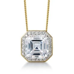 Posh Asscher Cut Pendant