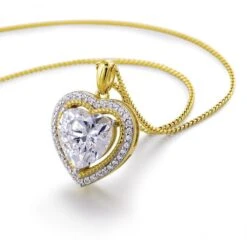 2.5 Ct. T.w. Halo Heart Pendant -Trudiamonds T5640 GC 4