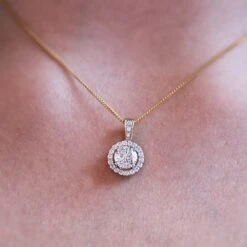 Posh Halo Pendant -Trudiamonds T5801