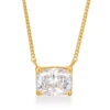 2 Ct. East-West Cushion Necklace -Trudiamonds T5810 GC
