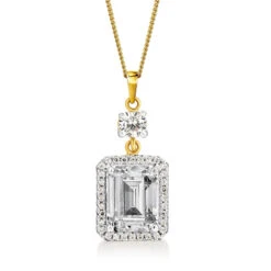 Emerald Cut Heirloom Pendant