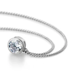 1.25 Ct. Bezel Solitaire Pendant -Trudiamonds T5861 PC 2