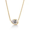 2 Ct. East-West Bezel Pear Necklace 2 2 Ct. East-West Bezel Pear Necklace -Trudiamonds T5865 GC 1