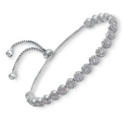 Halo Friendship Bracelet -Trudiamonds T7004 RH