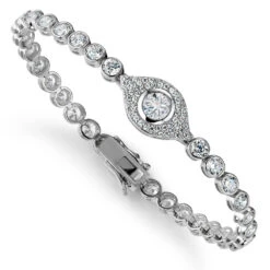 Tru-Diamonds Pavé Tennis Bracelet 9 Tru-Diamonds Pavé Tennis Bracelet -Trudiamonds T7006 PC 2