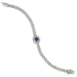 Tru-Sapphire Pavé Tennis Bracelet -Trudiamonds T7007 PC 1