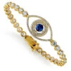 Tru-Sapphire Double Halo Tennis Bracelet