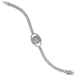 Tru-Diamonds Double Halo Tennis Bracelet -Trudiamonds T7009 PC 1