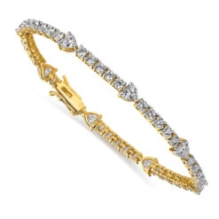 Ribbon And Hearts Bracelet