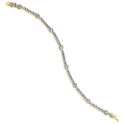 Ribbon And Hearts Bracelet -Trudiamonds T7032 GC 2