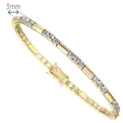 Side By Side Bracelet -Trudiamonds T7358 GC 1