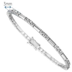 Side By Side Bracelet -Trudiamonds T7358 PC 1