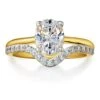 Oval Cut Solitaire Ring Set