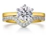 2 Ct. Tulip Solitaire Ring Set